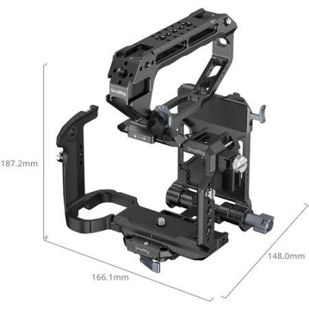 SmallRig 6779 - klatka do Sony FX5 z uchwytem górnym, płytką V-Mount i paskiem na rękę - wymiary
